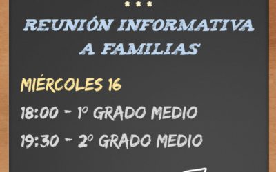 Reunión con Familias FP Grado Medio y FPB