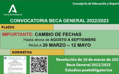 Información Beca General Curso 22/23