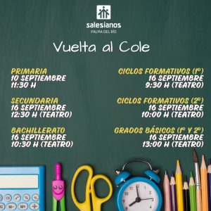 Fechas Vuelta al Cole